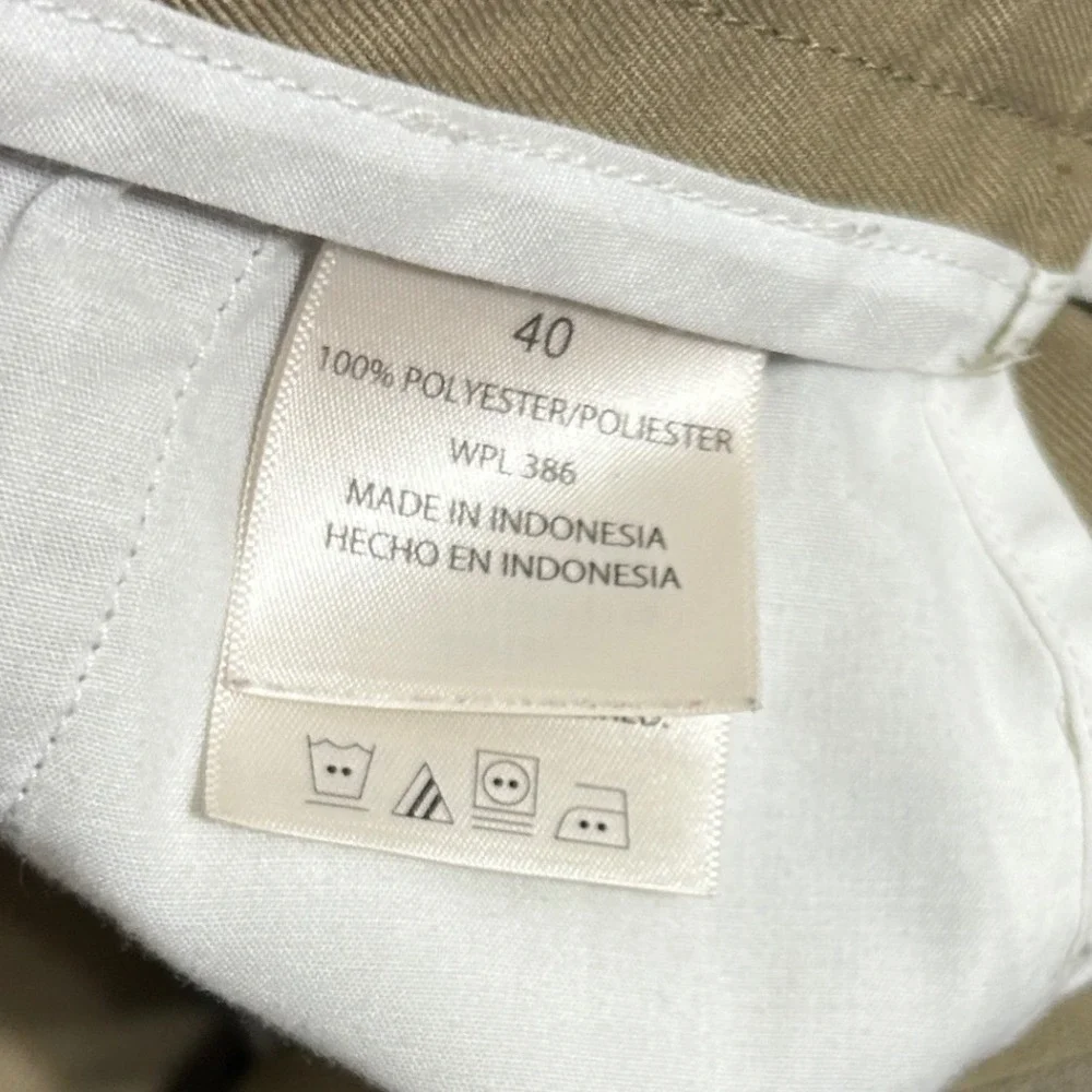 Haggar Mens Quality For Life Chino Shorts 40 Tan‎ Classic Flat Front Golf Casual